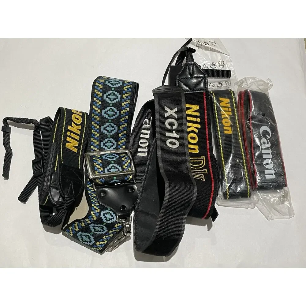Canon Nikon Camera Neck Shoulder Straps Eos Lot Of 6 New‎ And Used